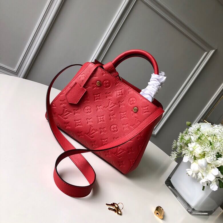 M41053 MONTAIGNE PM Monogram Empreinte 29cm red