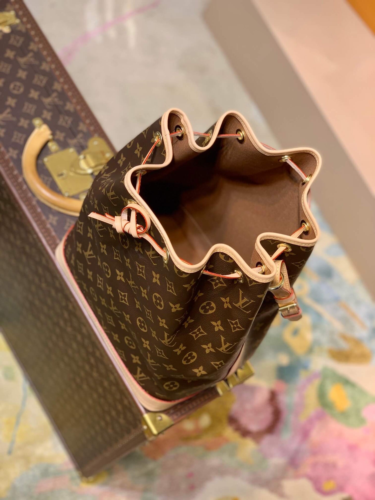 M42224 Bucket bag Monogram brown 27.5cm