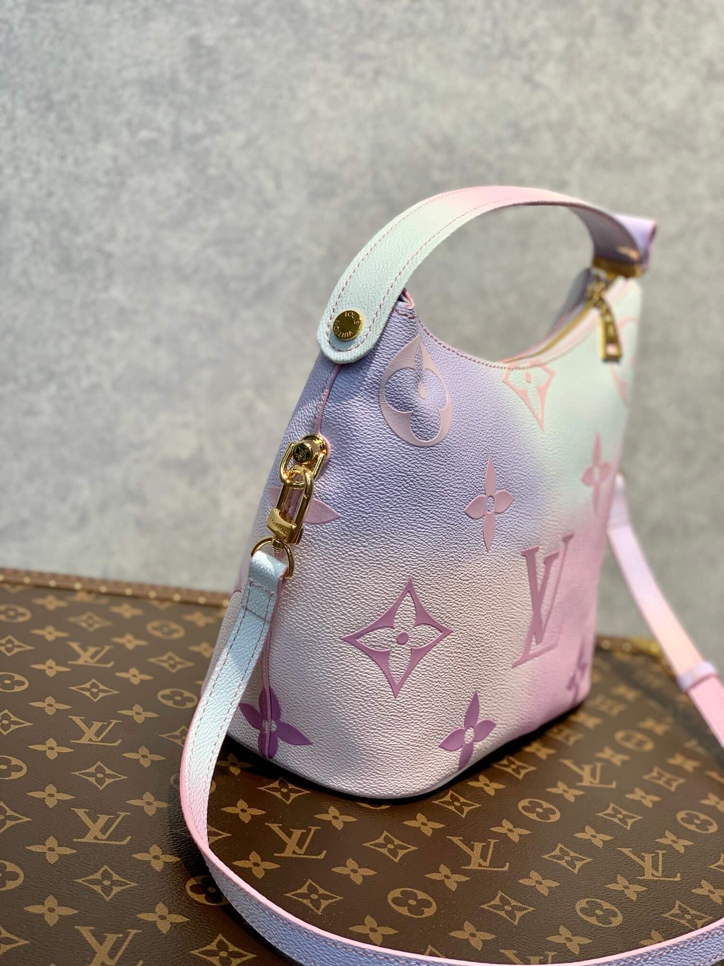 M46080 Bagatelle BB Monogram Empreinte S-lock 24cm pink