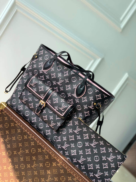 m46137 Neverfull 31cm black subaxillary bag