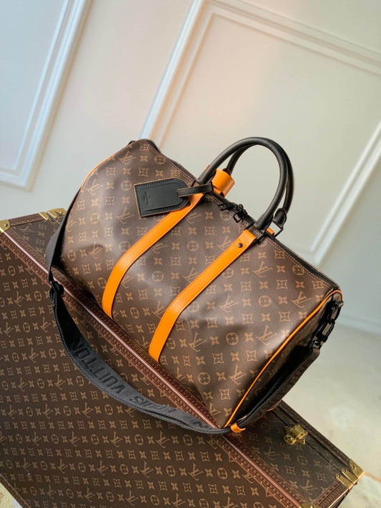 m46703 KEEPALL BANDOULIÈRE 45cm Monogram Macassar