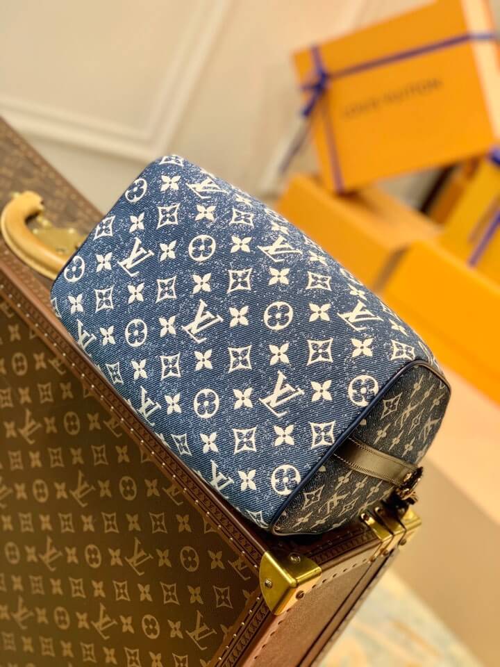 M59609 Blue jeans Speedy Bandoulière 25 Monogram