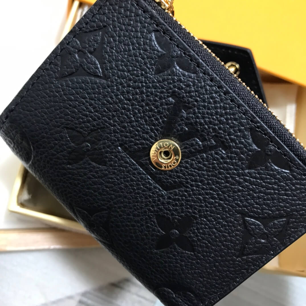 M62935 wallet Monogram Empreinte 9.5cm apricot Free shipping