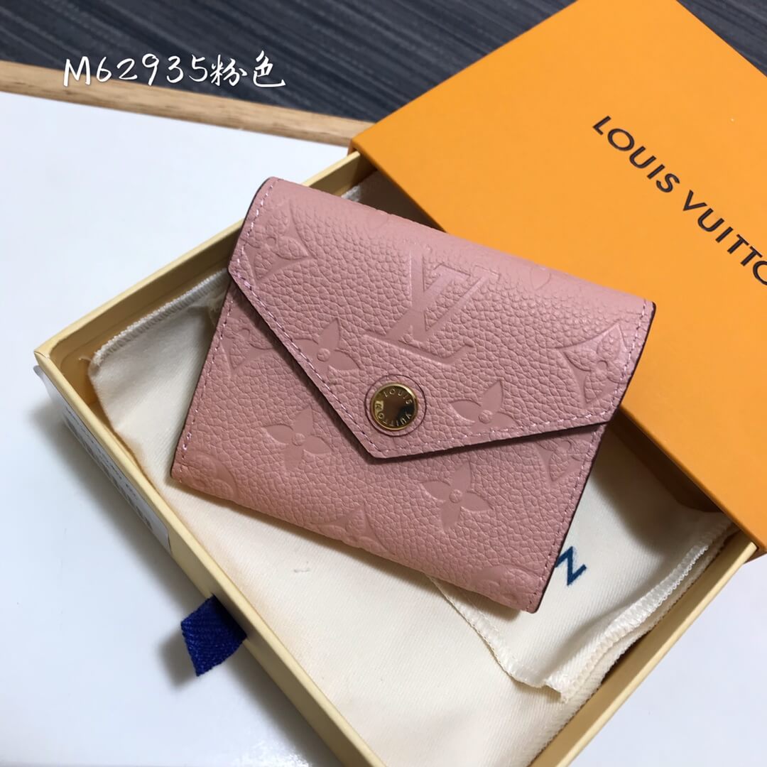 M62935 wallet Monogram Empreinte 9.5cm pink Free shipping