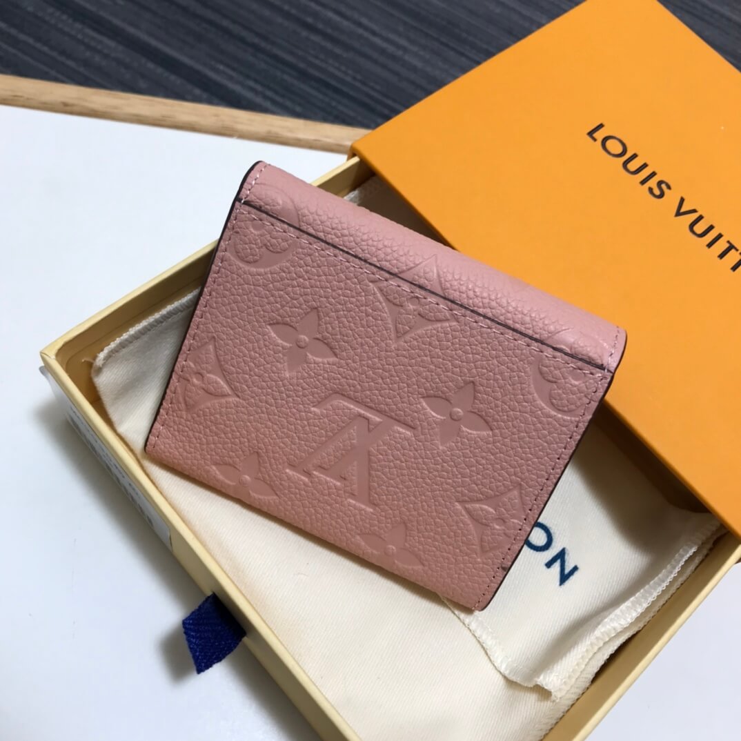 M62935 wallet Monogram Empreinte 9.5cm apricot Free shipping