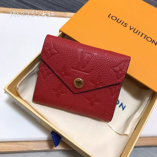 M62935 wallet Monogram Empreinte 9.5cm red Free shipping