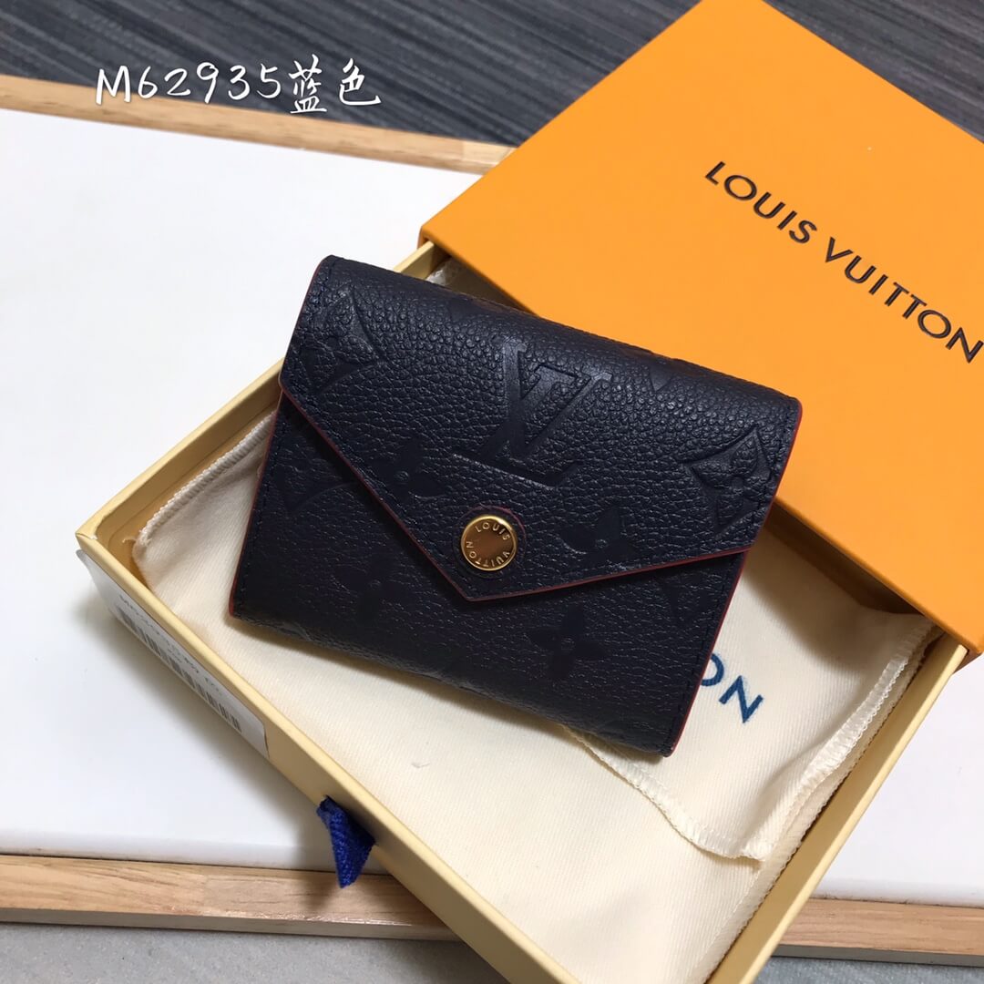 M62935 wallet Monogram Empreinte 9.5cm apricot Free shipping