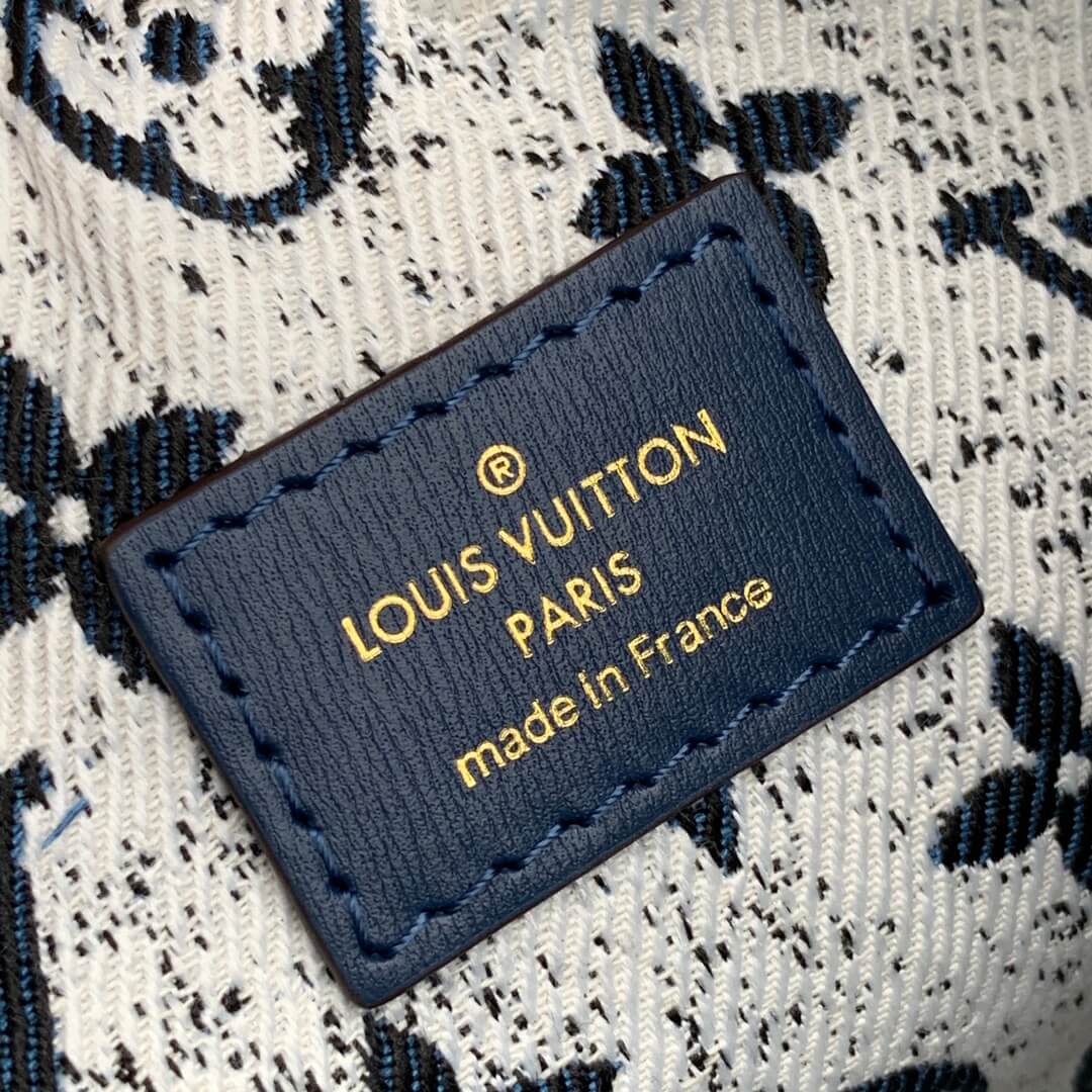 M81166 Navy Blue jeans Loop 23cm Monogram Moon bag