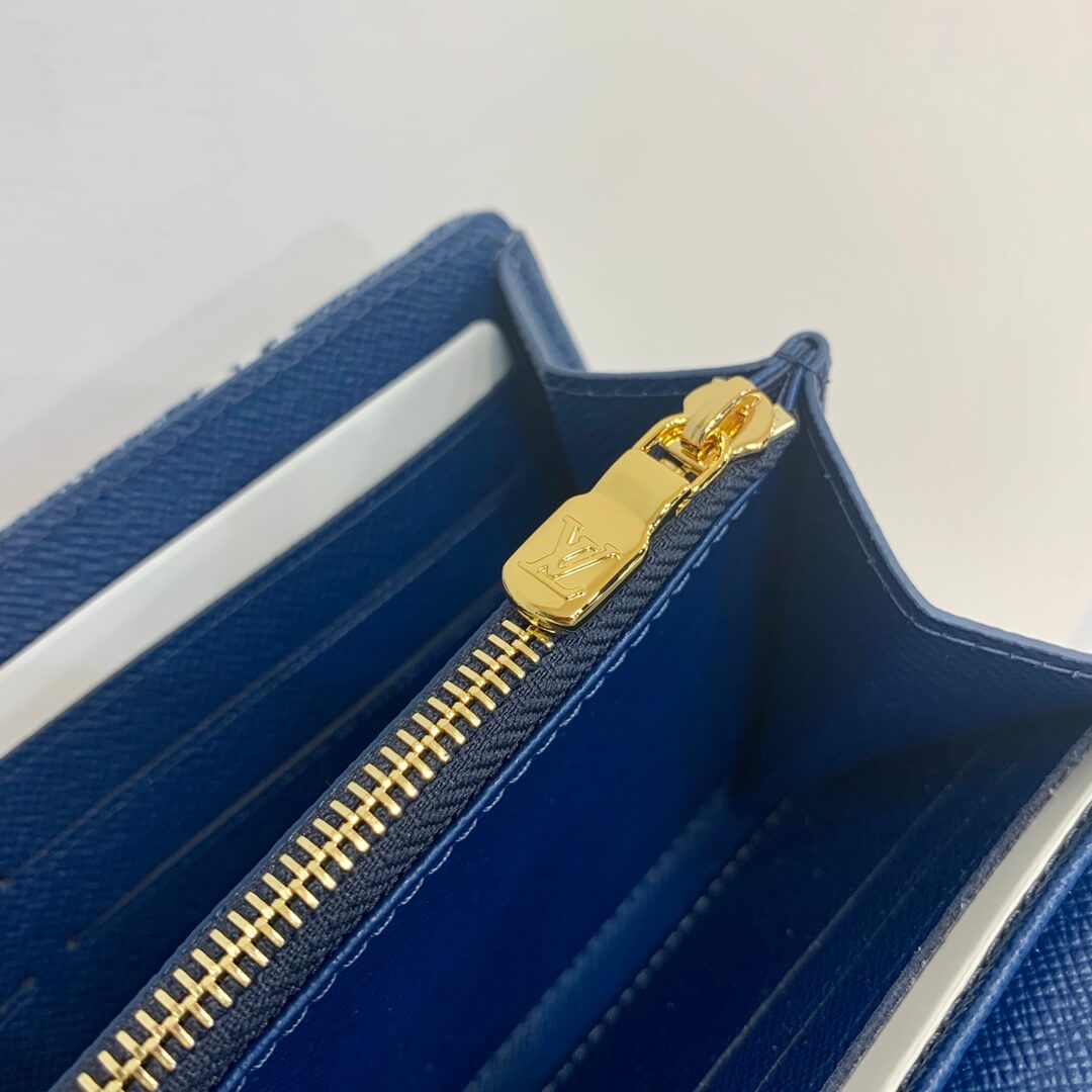 M81183 Blue jeans Sarah Monogram wallet clutch bag 19cm