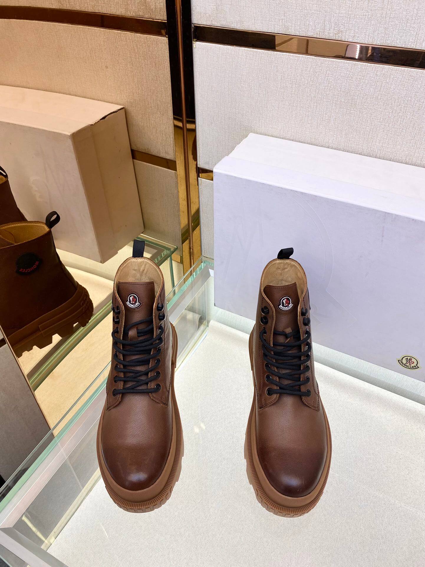 Men's shoes Compassor Moncler 38-44 Men's Size brown