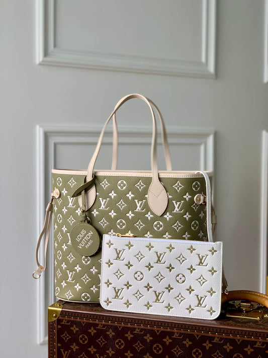 Neverfull Monogram Empreinte M46102 green grey begin