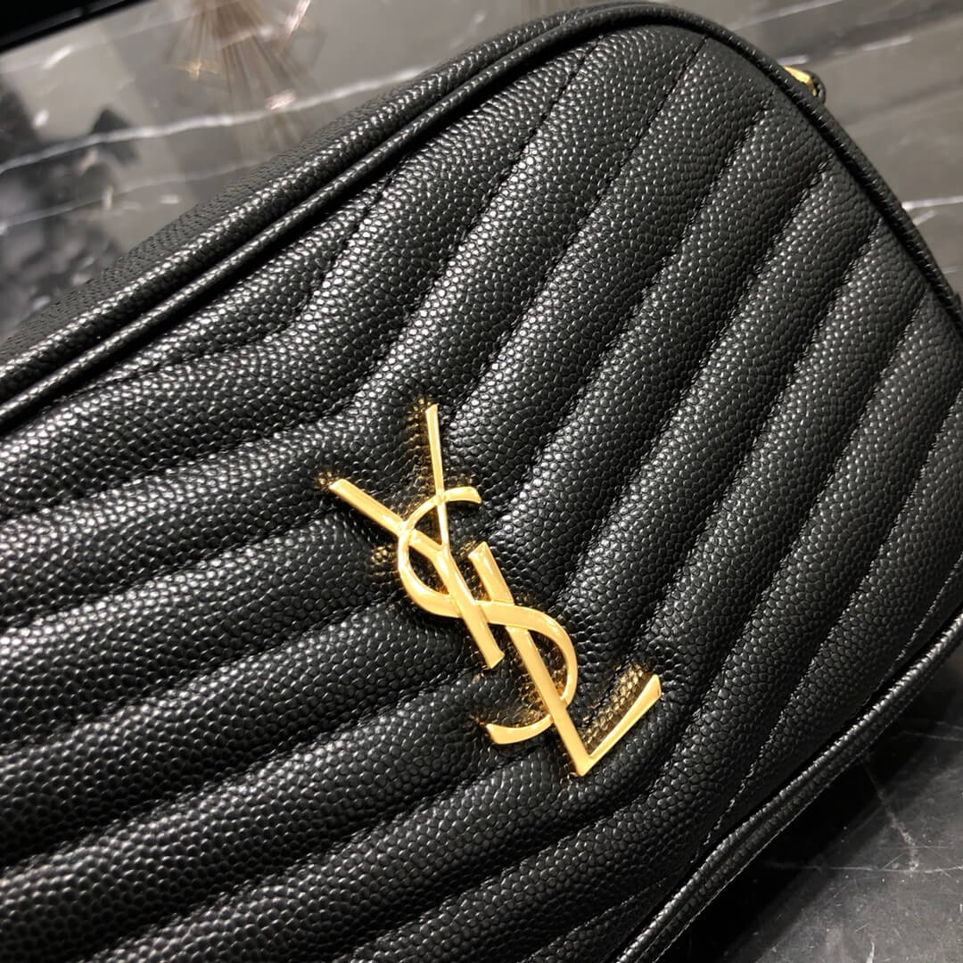 YSL Saint lauren chain bag black gold hardware 585040