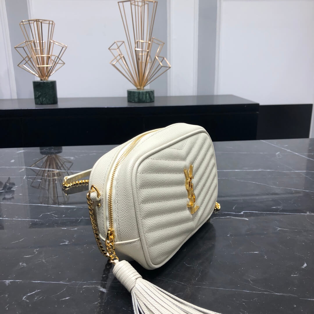 YSL Saint lauren chain bag white gold hardware 585040