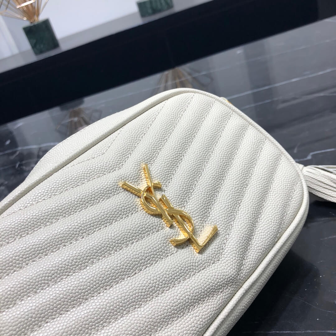 YSL Saint lauren chain bag white gold hardware 585040