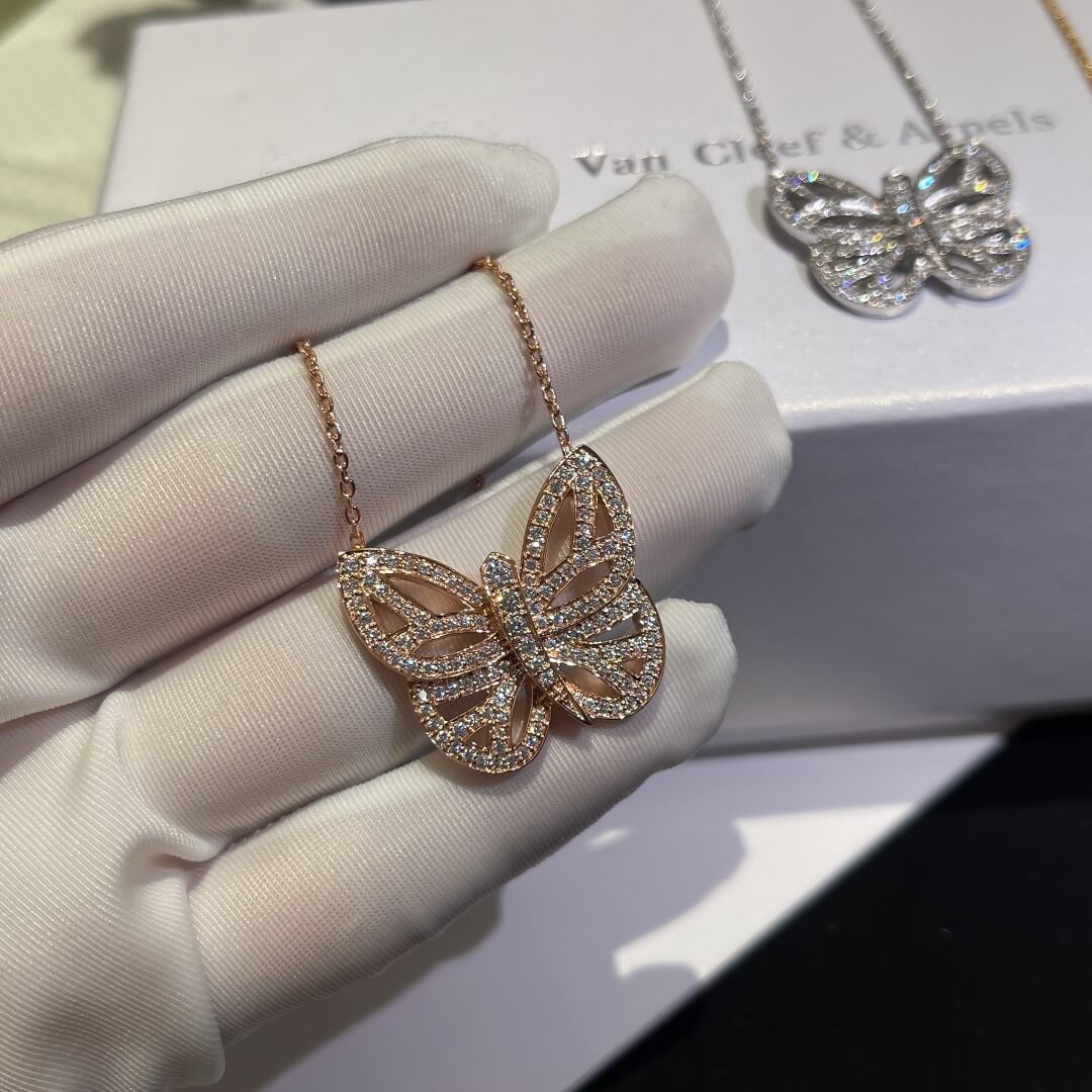 VCA FD015 necklace Butterfly series Free shipping