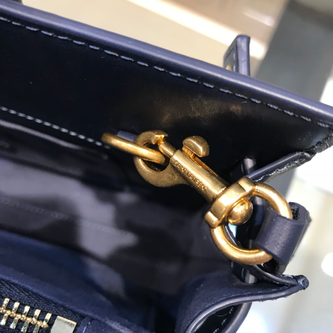 YSL 377183 Black Handbag  Real Leather