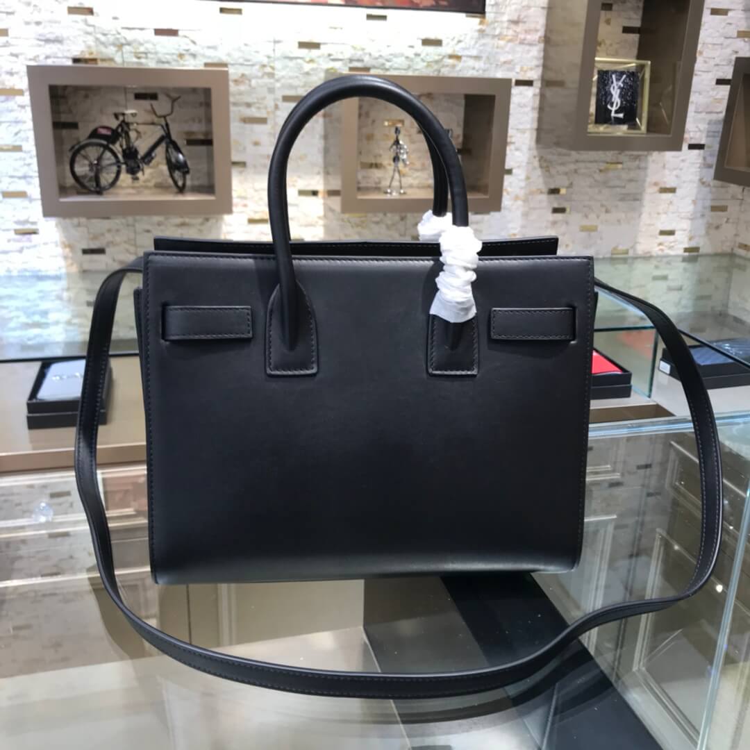 YSL 377183 Black Handbag  Real Leather