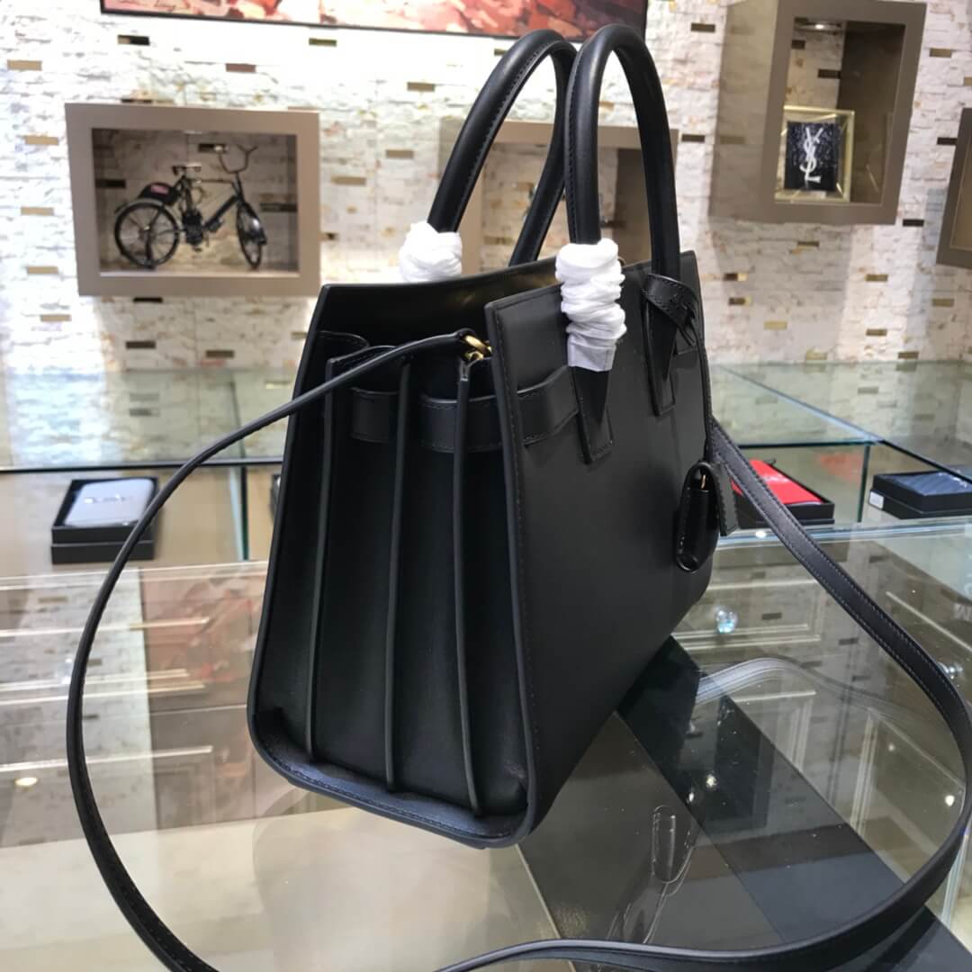 YSL 377183 Black Handbag  Real Leather