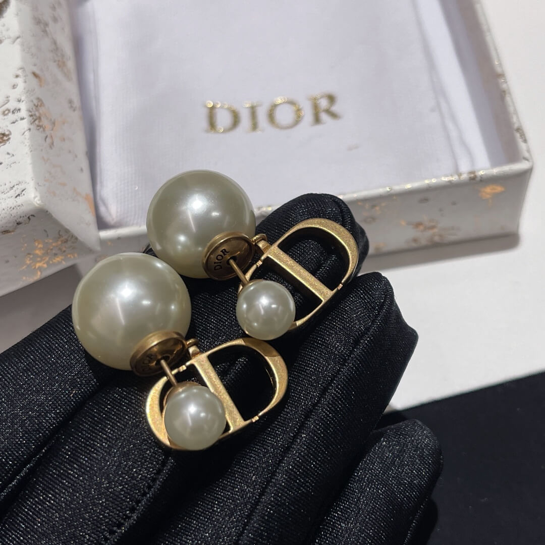 DO HOE006 earrings CD light gold pearl earrings Free shipping