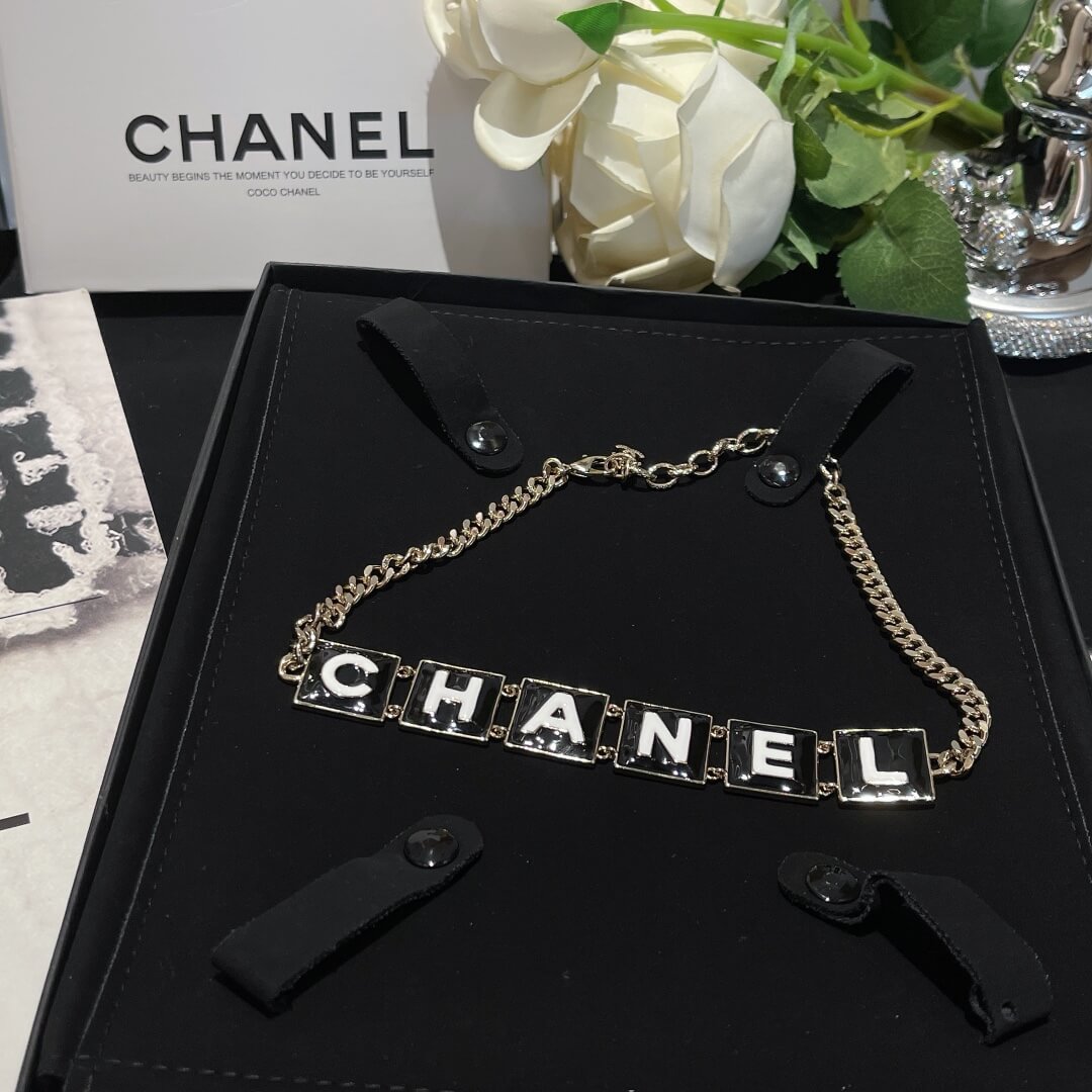 CHA KF061903 Enamel letters Necklace Free shipping