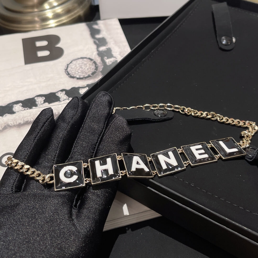 CHA KF061903 Enamel letters Necklace Free shipping