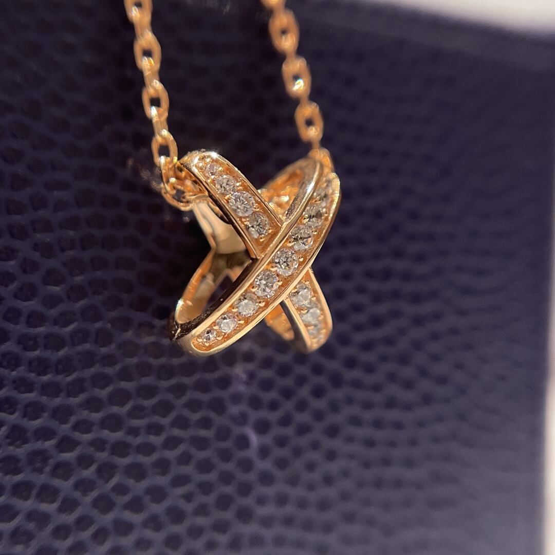 CHA UD006 cross diamond necklace Free shipping