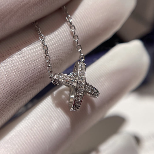 CHA UD006 cross diamond necklace Free shipping