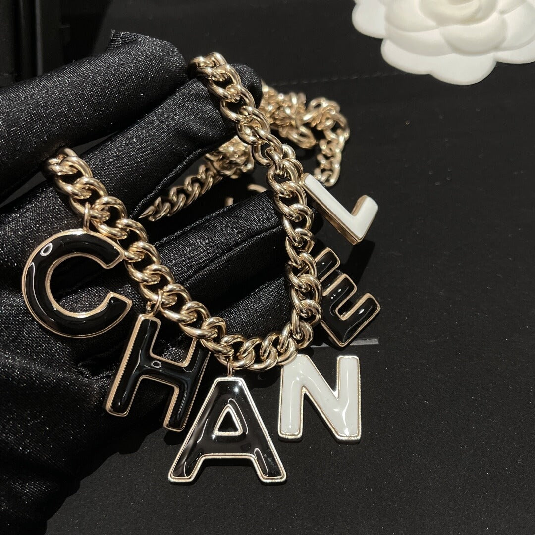 CHA HCD035 alphabet necklace Free shipping