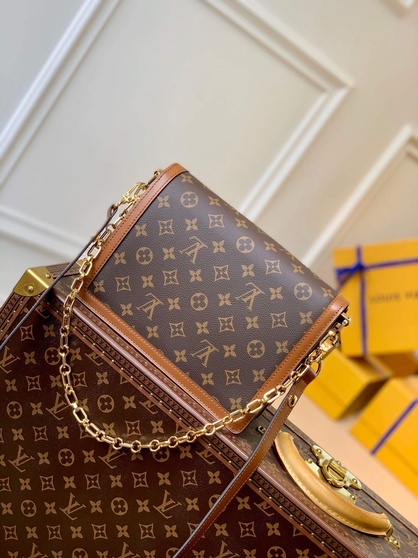 M45959 Nicolas Ghesquière Mini Dauphine brown Monogram 20cm 25cm