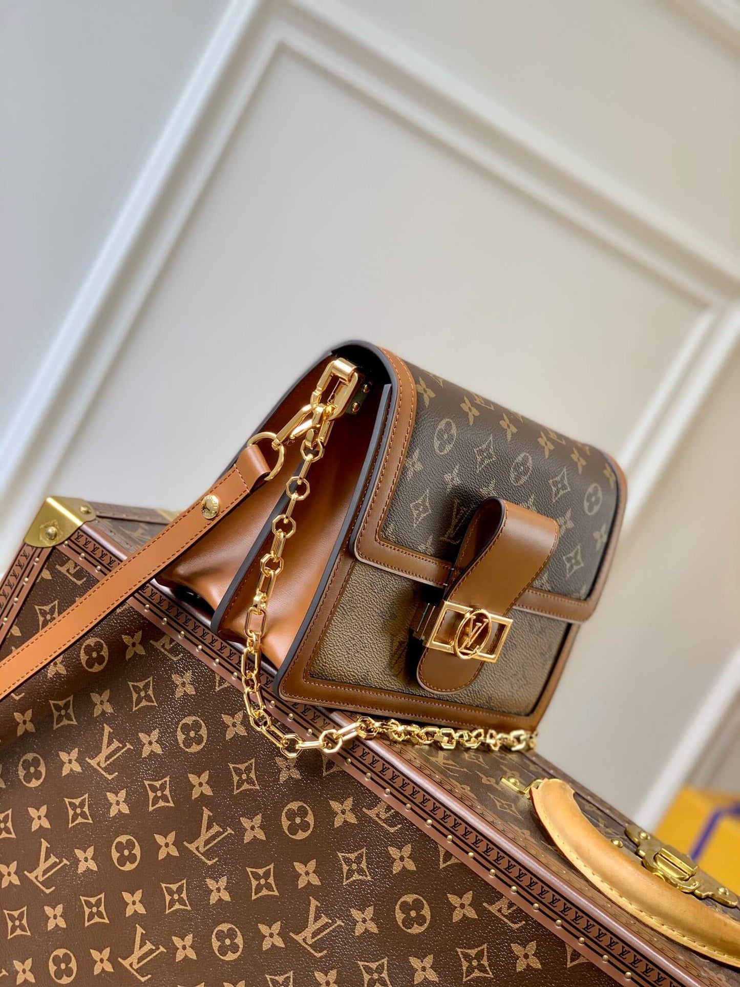 M45959 Nicolas Ghesquière Mini Dauphine brown Monogram 20cm 25cm