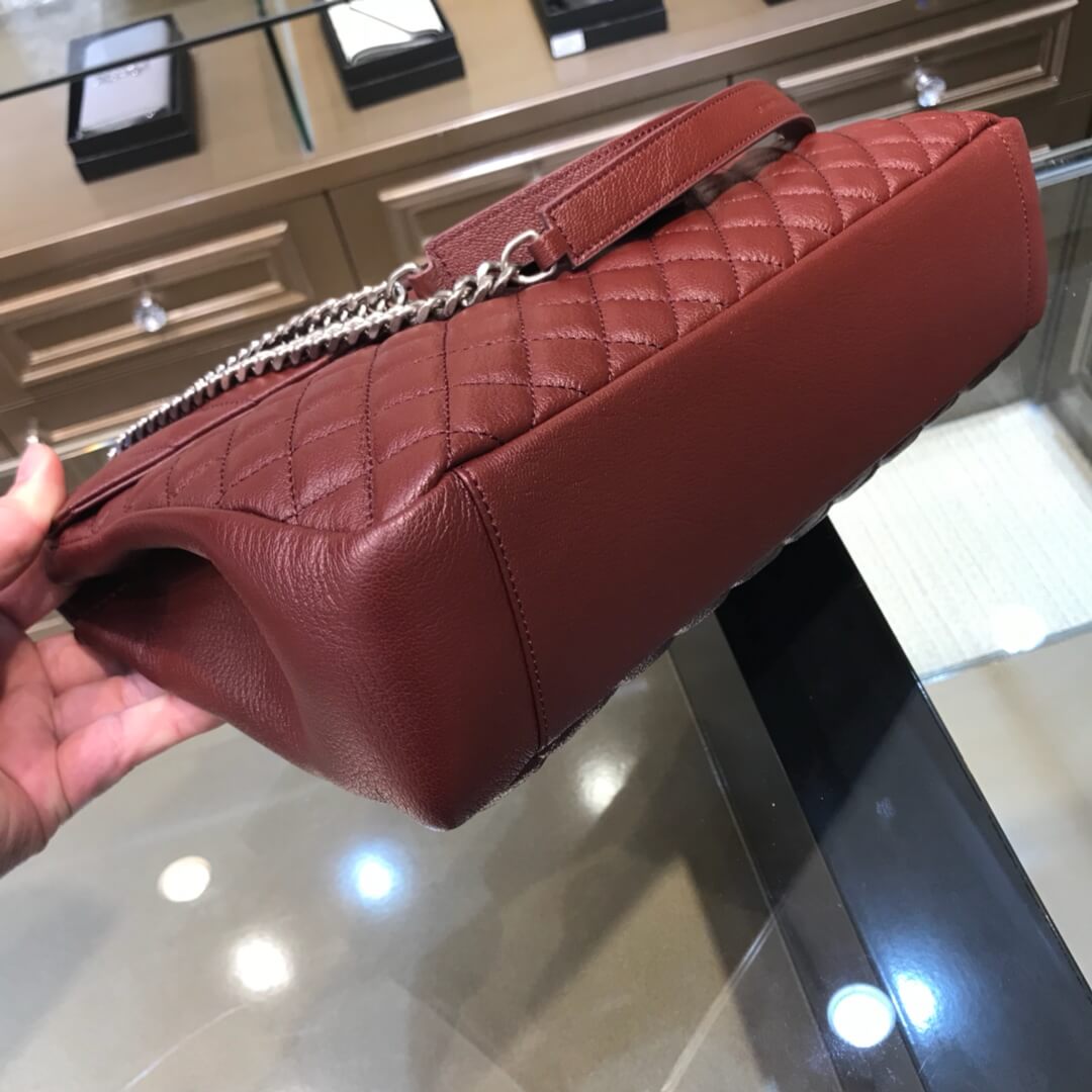 YS-L-440115 ENVELOPPE 31cm calfskin win red