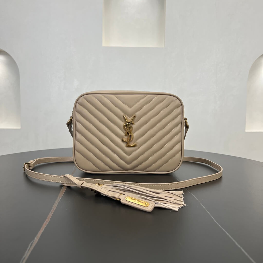 YS-L-520534 shoulder bag MONOGRAM SAINT LAURENT 23CM grey gold buckle