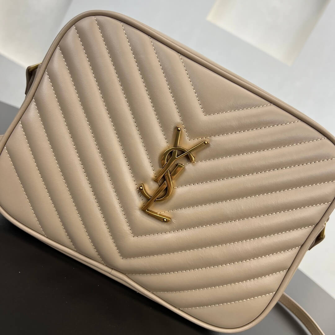 YS-L-520534 shoulder bag MONOGRAM SAINT LAURENT 23CM grey gold buckle