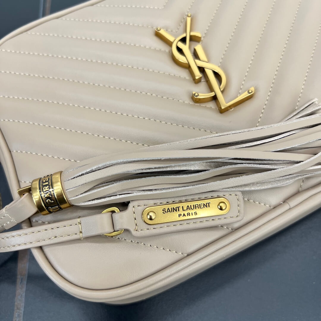 YS-L-520534 shoulder bag MONOGRAM SAINT LAURENT 23CM grey gold buckle